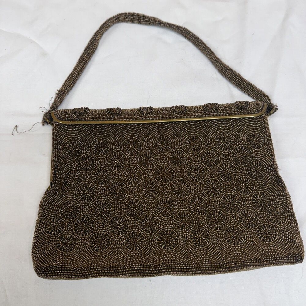 Vintage Beaded Evening Bag‎ Cocktail Wedding Made in Belgium